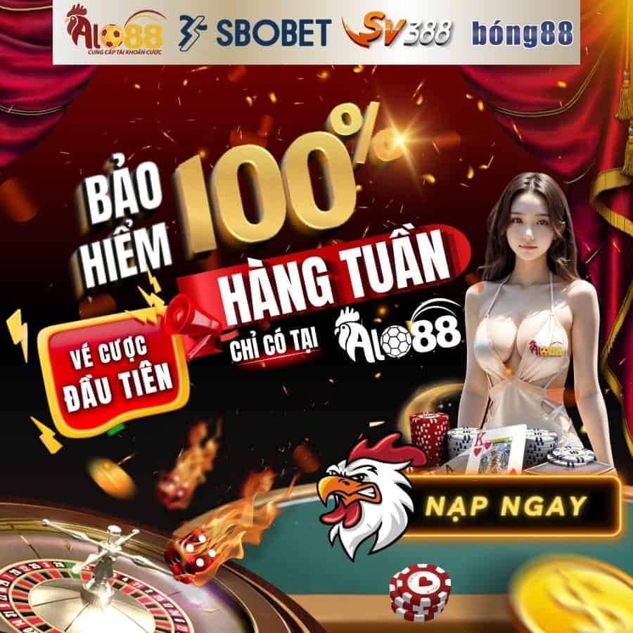 Miễn phí 100% vé cược đầu tiên trong tuần