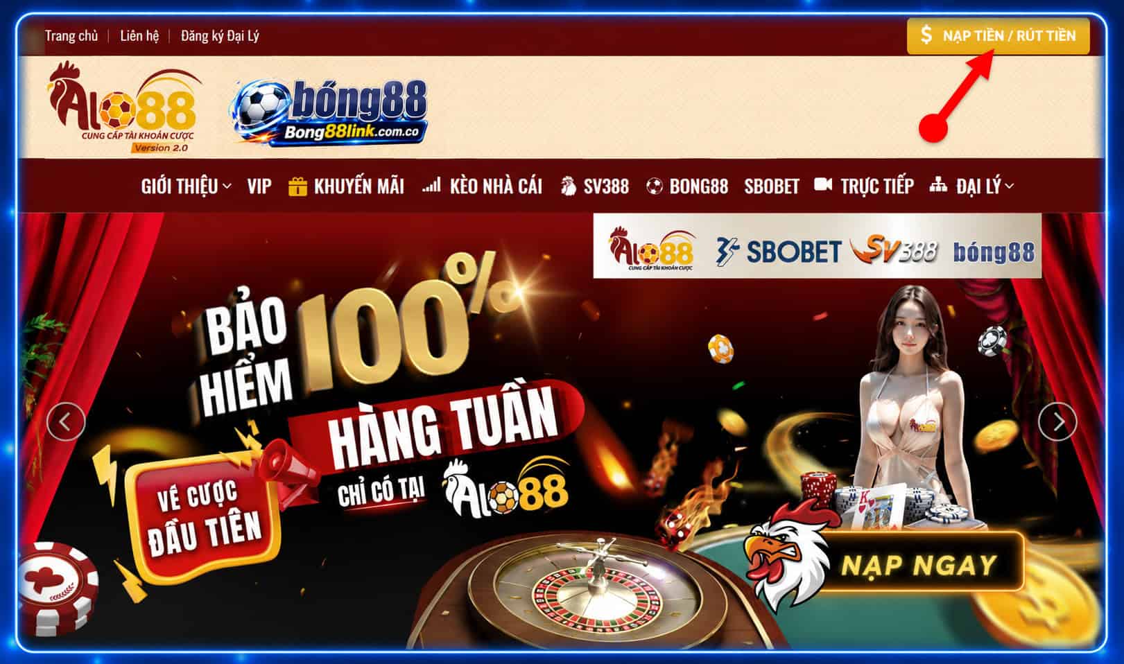 Bước 1: Đăng nhập tài khoản Bong88