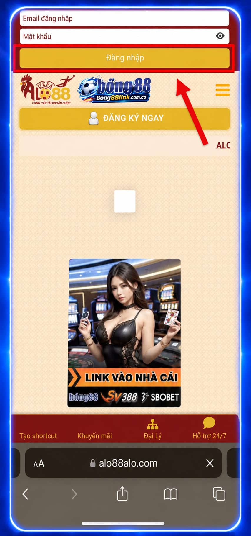 Hướng dẫn tạo Shortcut Bong88 trên IOS Hình 2