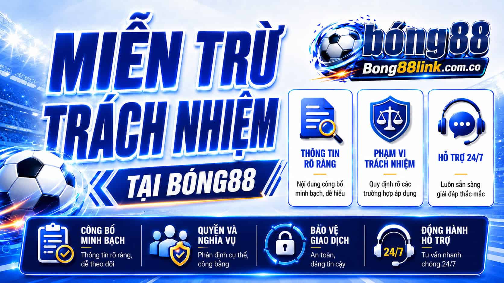 Tuyên bố miễn trừ trách nhiệm tại Bong88