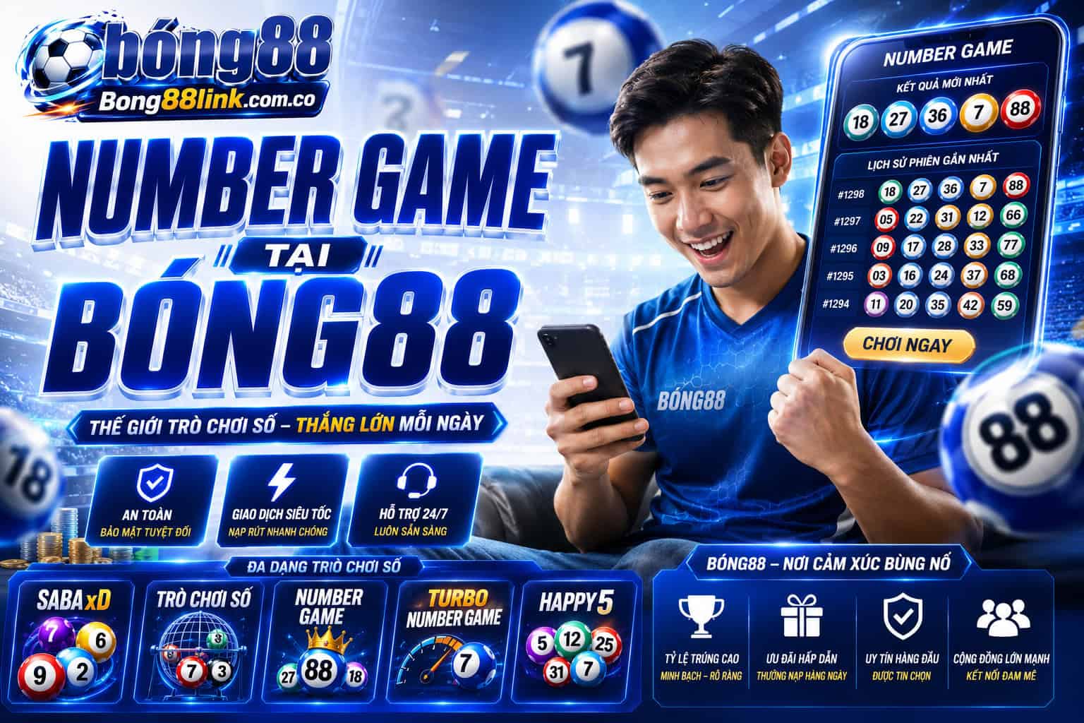 Cac san pham cuoc Number Game chinh tai Bong88