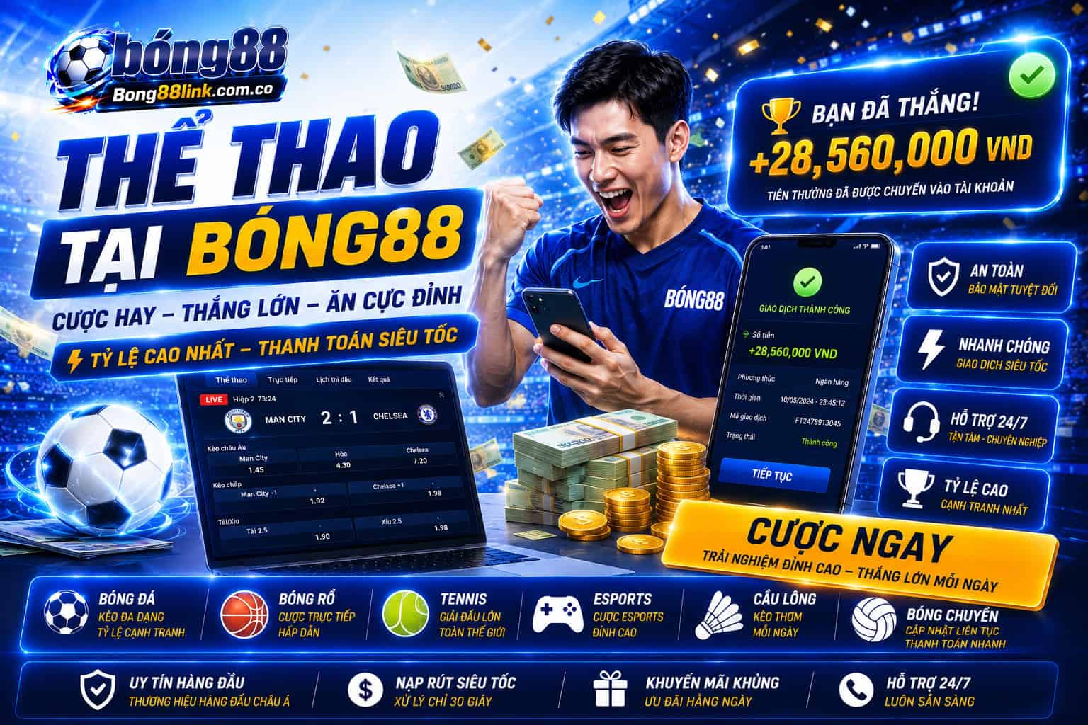 Cac bo mon dang la the manh cua nha cai Bong88?